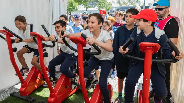 Stationary Bike Race