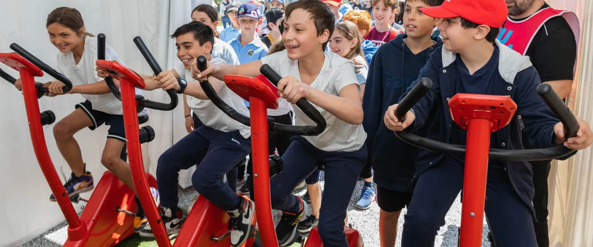 Stationary Bike Race